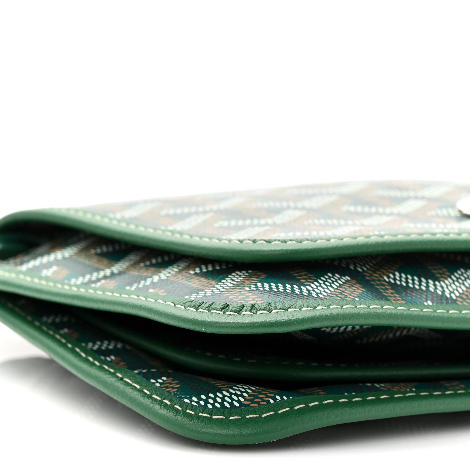 Goyardine Plumet Wallet Clutch Green