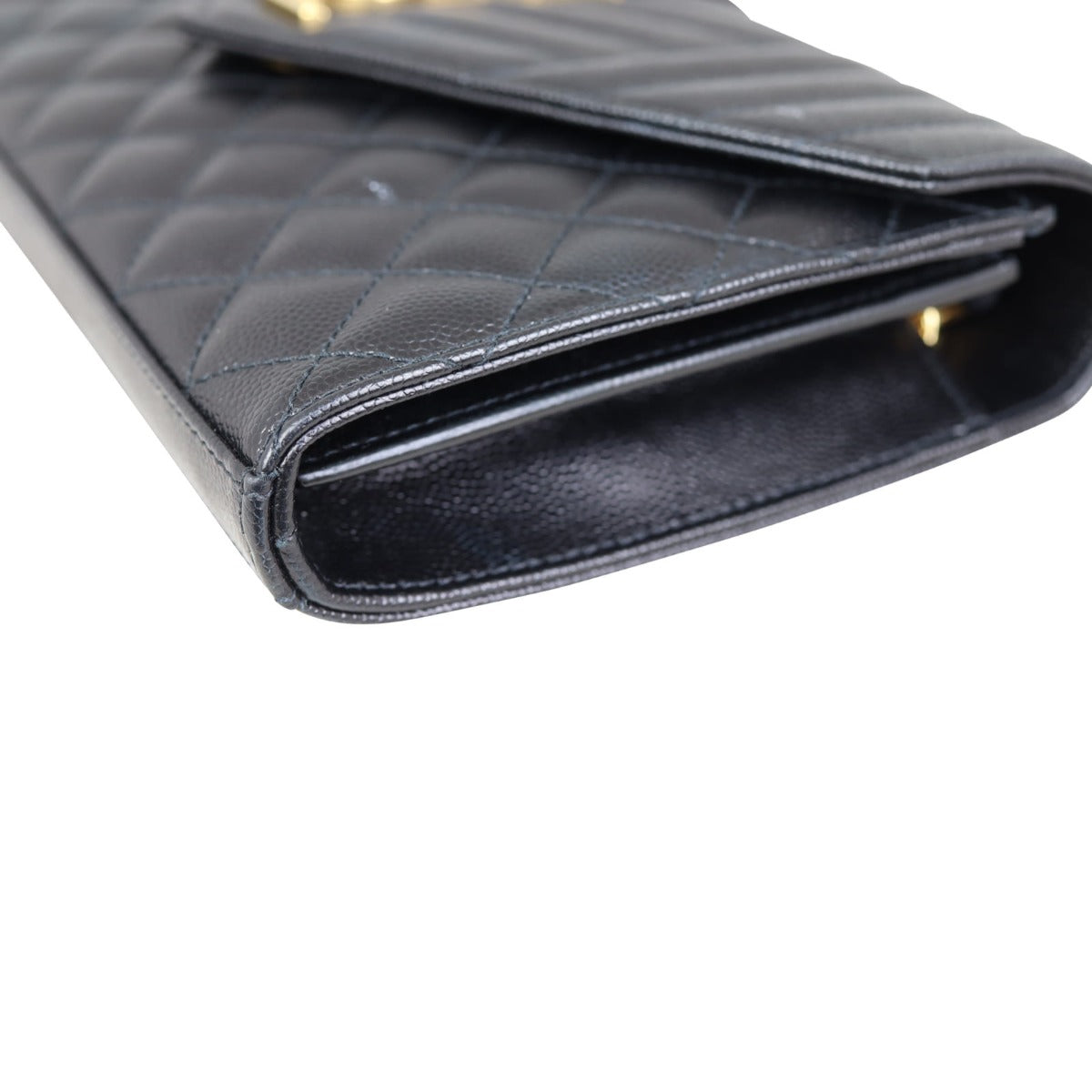 Saint Laurent Monogram Mix Matelasse Envelope Wallet on Chain