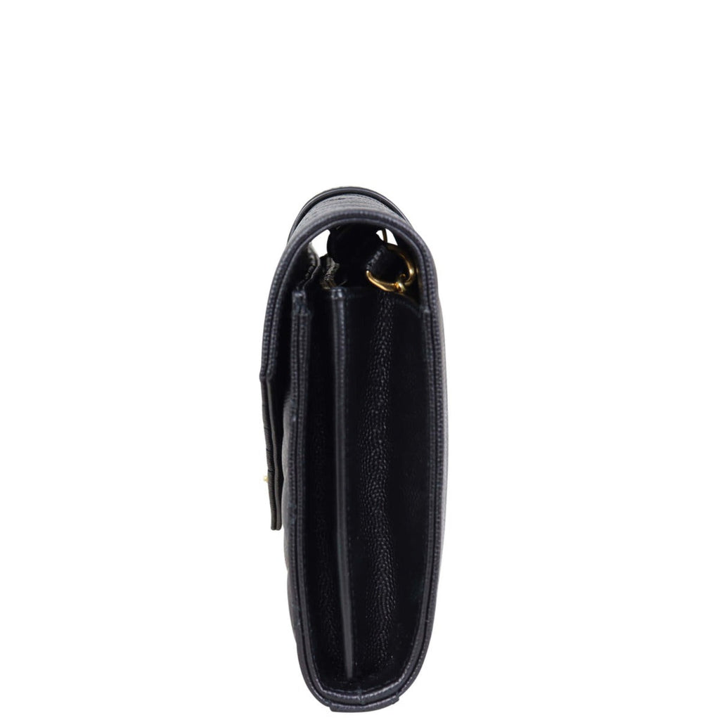 Saint Laurent Monogram Mix Matelasse Envelope Wallet on Chain