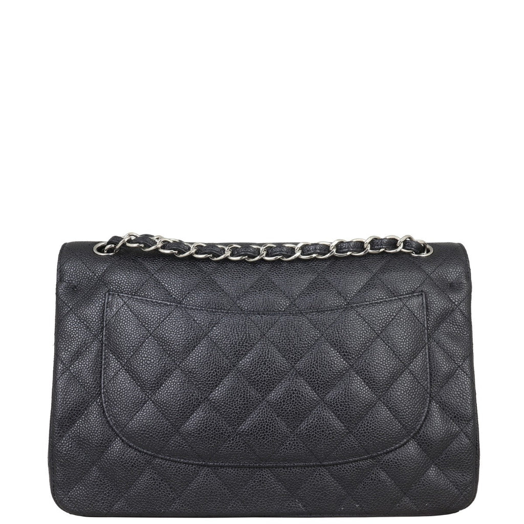 Chanel Classic Double Flap Jumbo | Black Caviar SHW