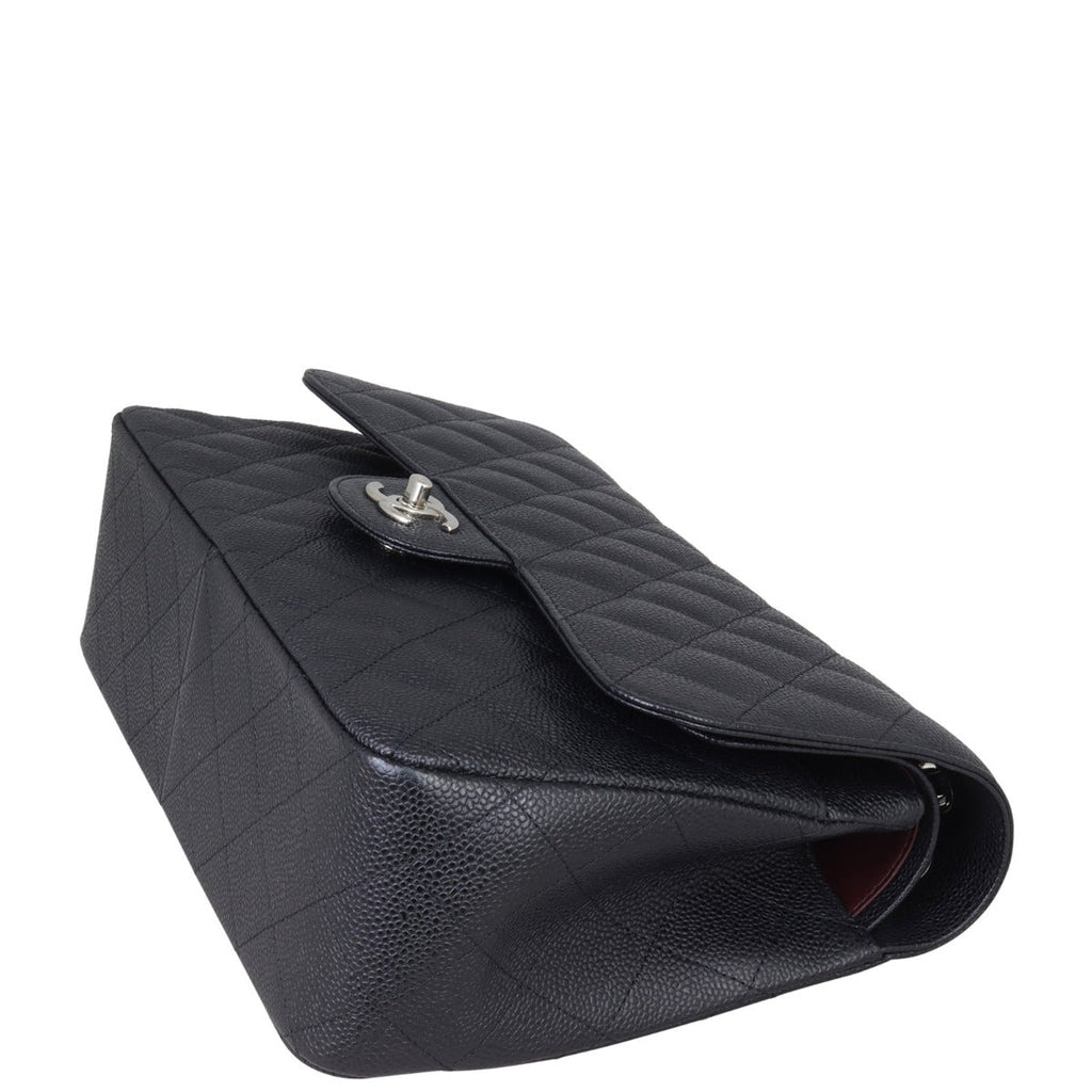 Chanel Classic Double Flap Jumbo | Black Caviar SHW