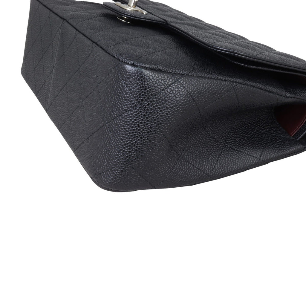 Chanel Classic Double Flap Jumbo | Black Caviar SHW