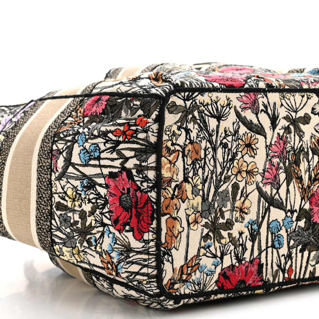 Canvas Embroidered Mille Fleurs Catherine Tote Multicolor