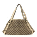 Monogram Medium Abbey Shoulder Bag Off White