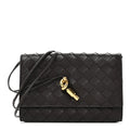 Nappa Intrecciato Andiamo Pouch On Strap Fondant