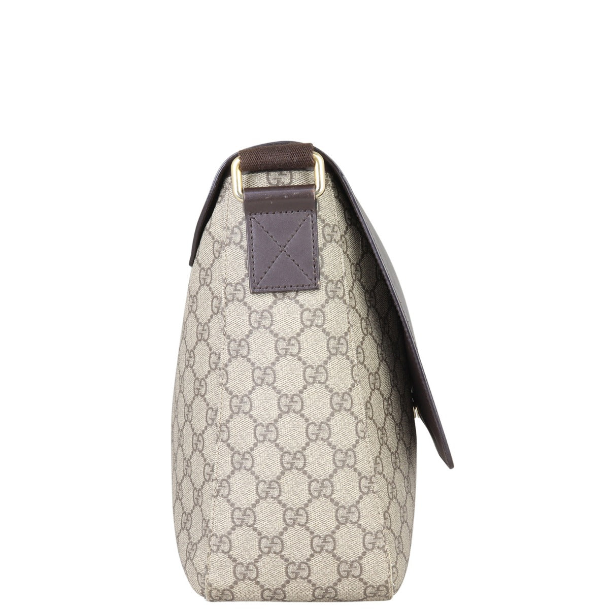 Gucci GG Supreme Leather Flap Messenger