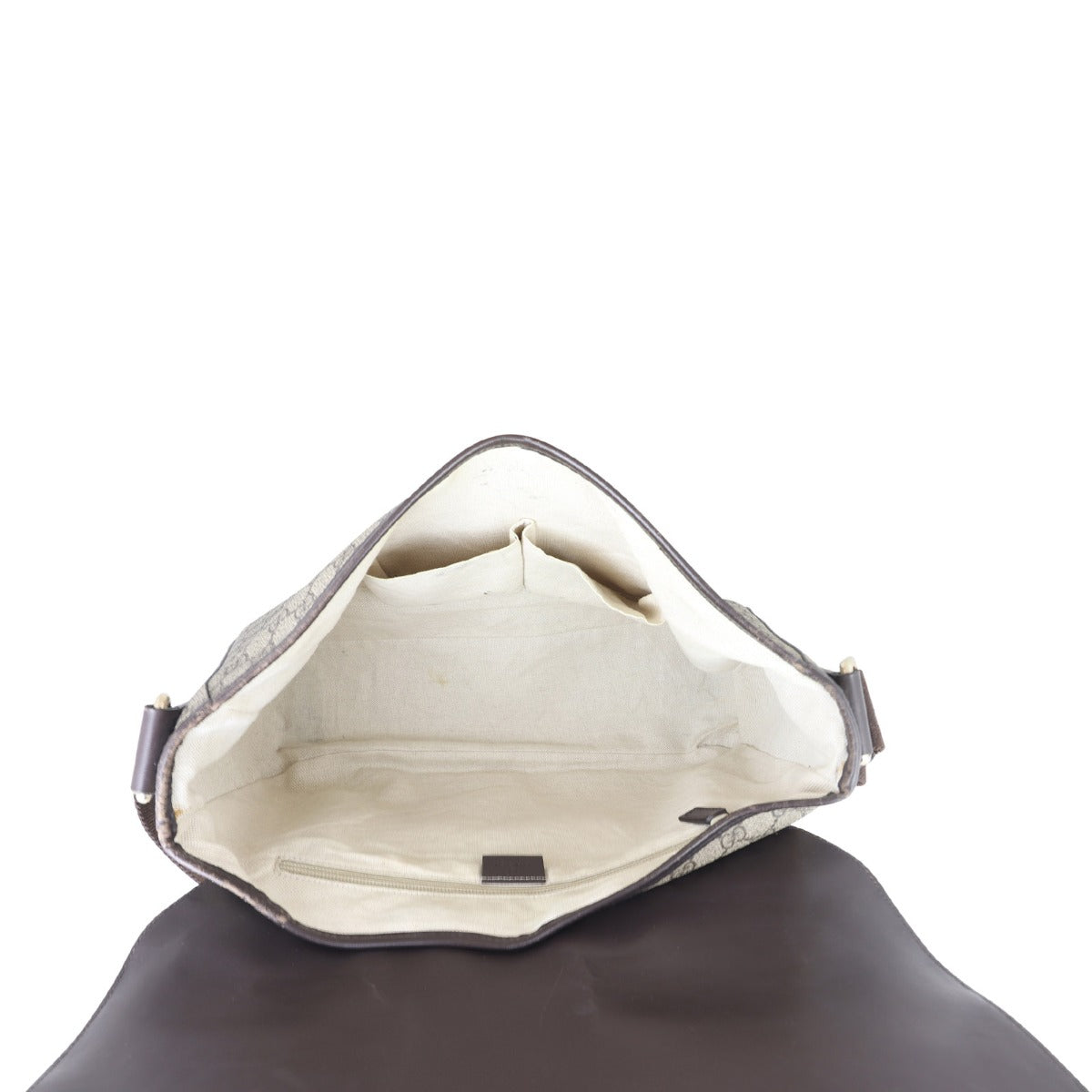 Gucci GG Supreme Leather Flap Messenger