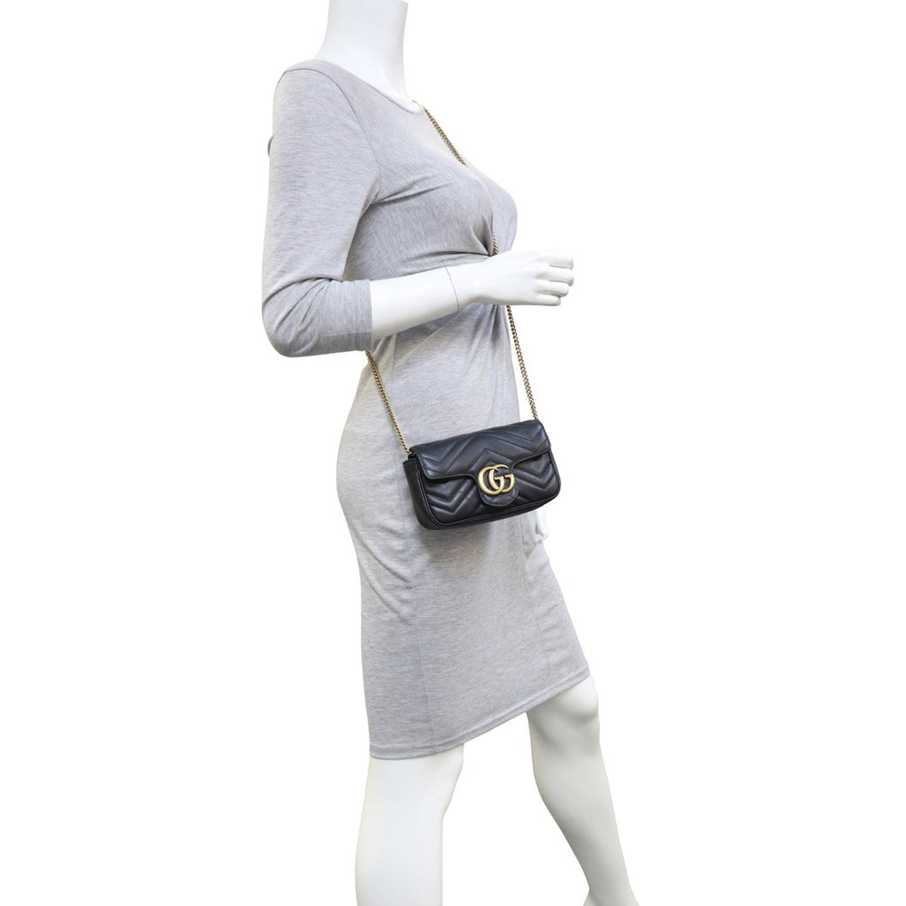 Gucci GG Marmont Matelasse Super Mini Shoulder Bag