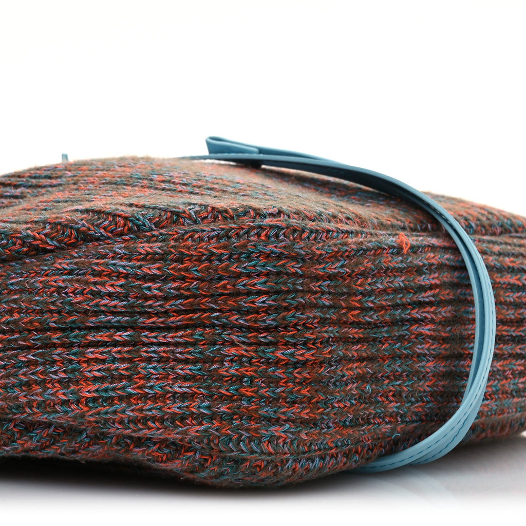 Knit Calfskin Hobo Bag Multicolor