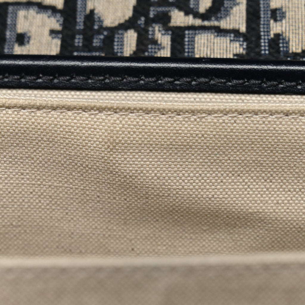 Oblique Square DiorAddict Flap Navy Blue