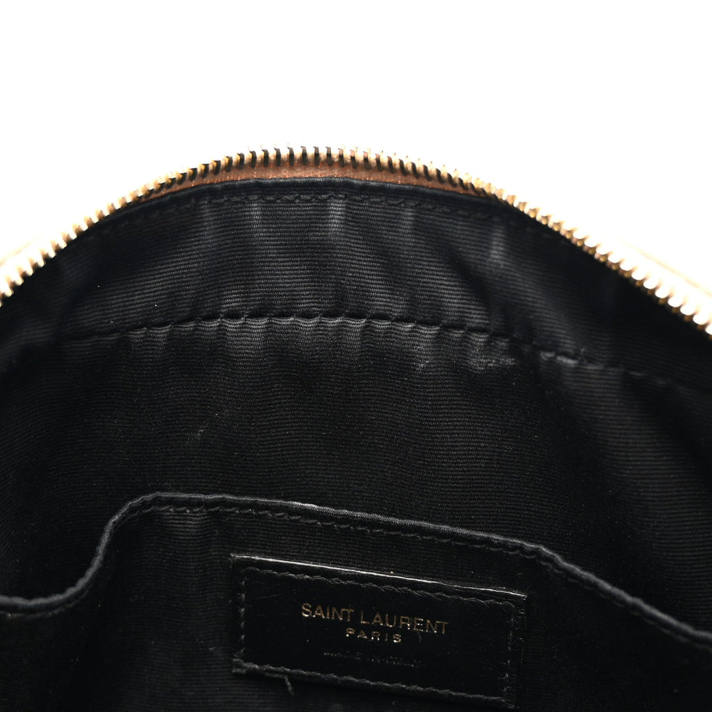 Calfskin Matelasse Monogram Lou Camera Bag Dark Beige
