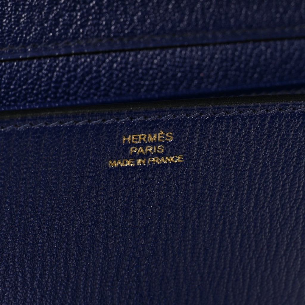 Chevre Mysore Medor 23 Clutch Bleu Encre