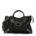 Chevre Gold Metallic Edge Hardware City Black