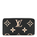 Empreinte Monogram Giant Zippy Wallet Black Beige