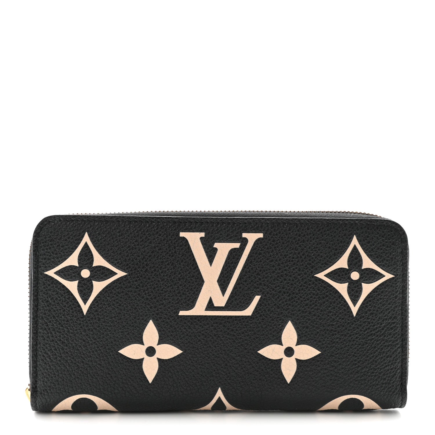Empreinte Monogram Giant Zippy Wallet Black Beige