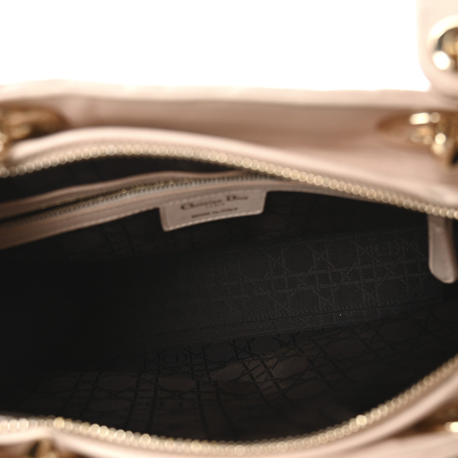 Lambskin Cannage Large Lady Dior Fard