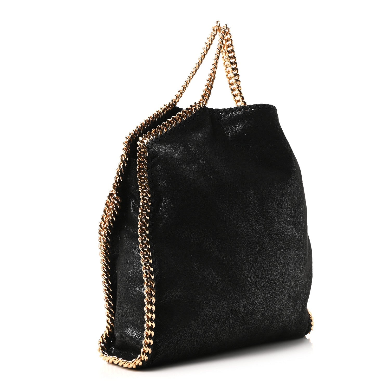 Shaggy Deer Falabella Fold Over Tote Black