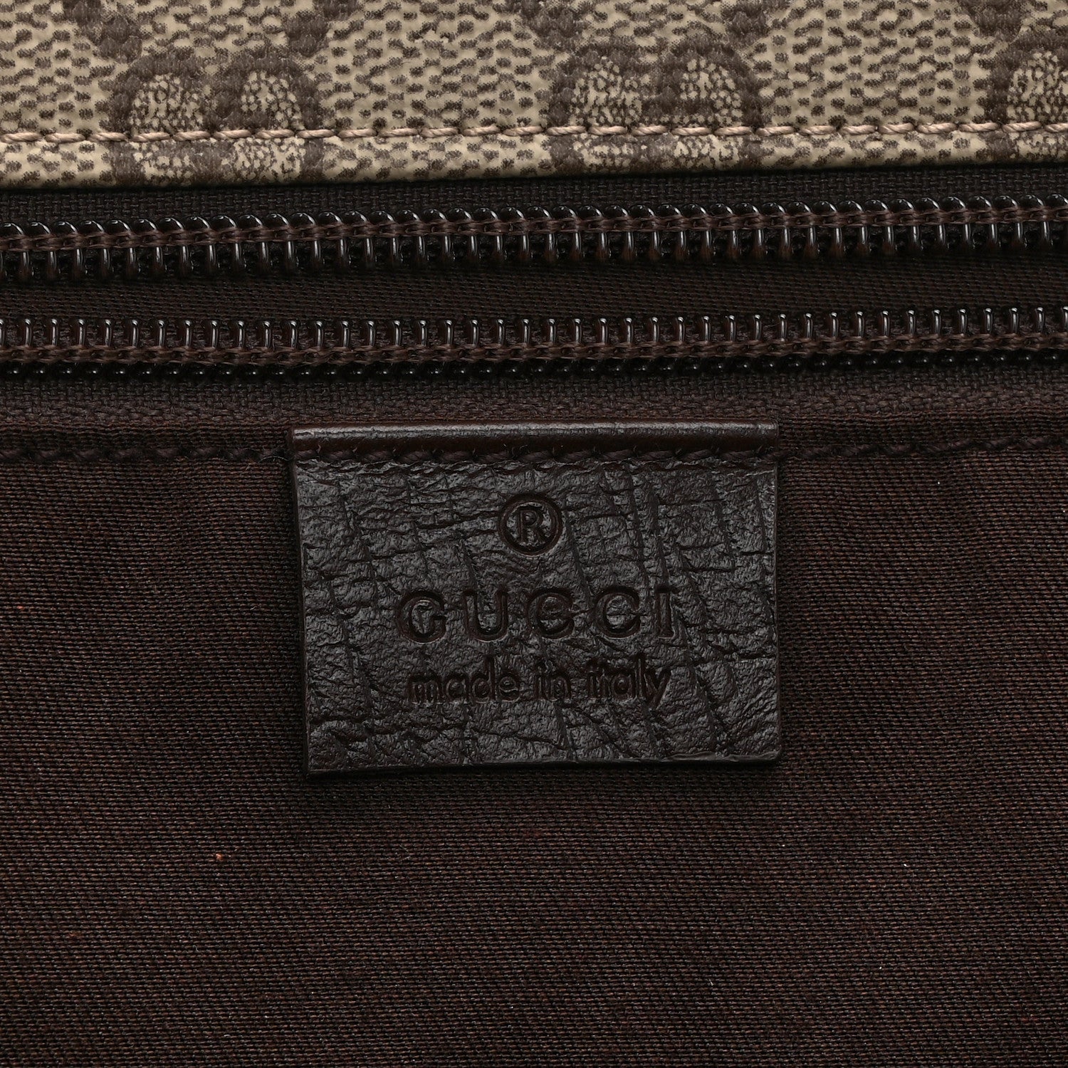 GG Plus Monogram Web Large Flap Messenger Bag Beige Dark Brown