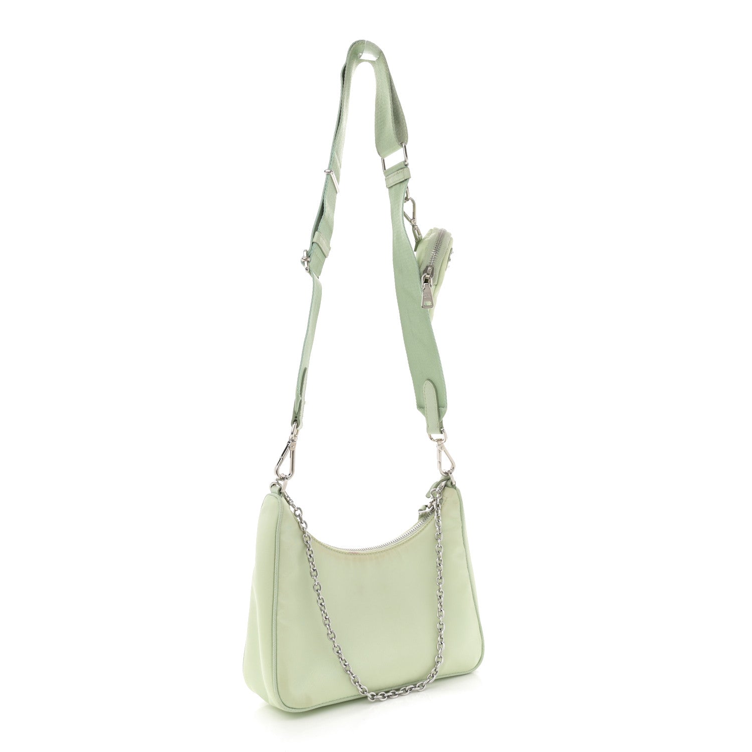 Re-Nylon Saffiano Re-Edition 2005 Shoulder Bag Acqua