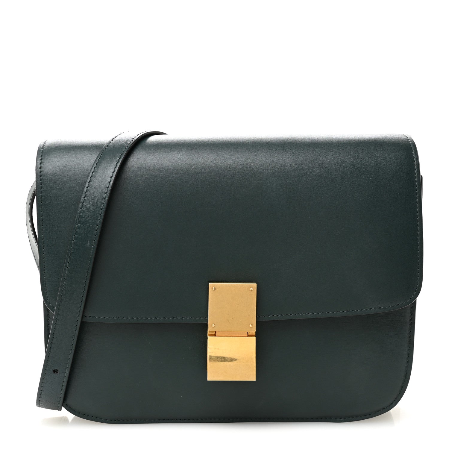 Box Calfskin Medium Classic Box Flap Bag Amazone