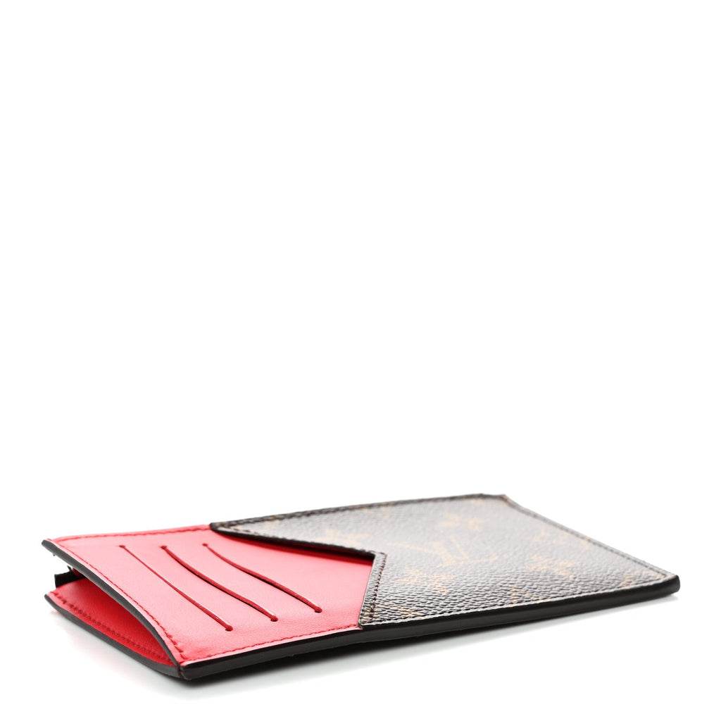 Monogram Calfskin Coin  Holder Red
