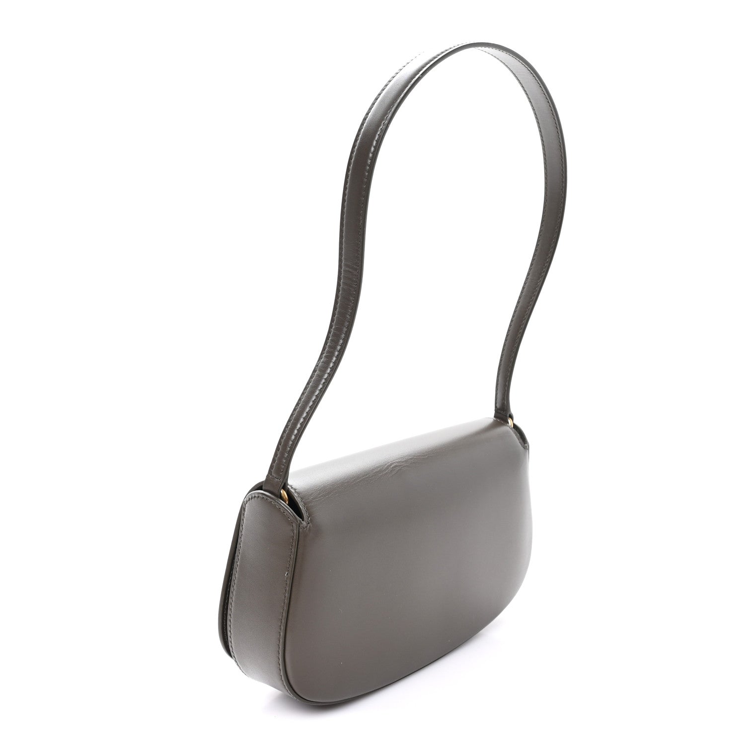 Box Calfskin Mini Voltaire Shoulder Bag  Deep Musk