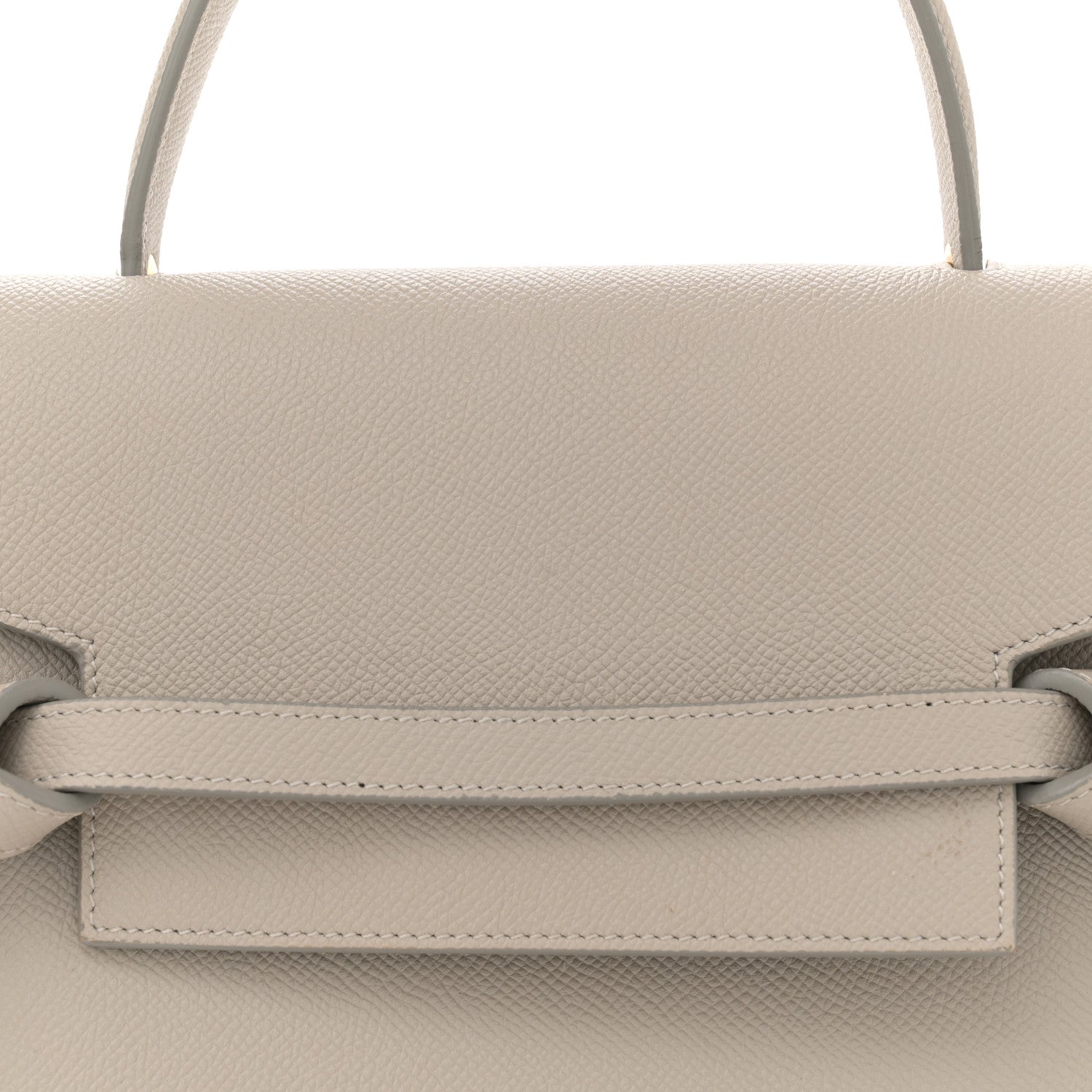 Grained Calfskin Micro Belt Bag Light Taupe