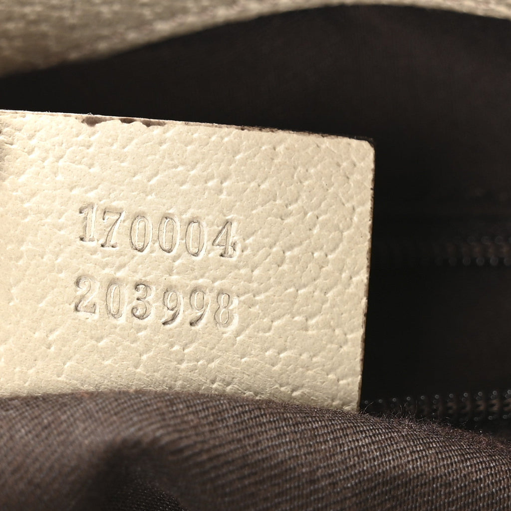 Monogram Medium Abbey Tote White