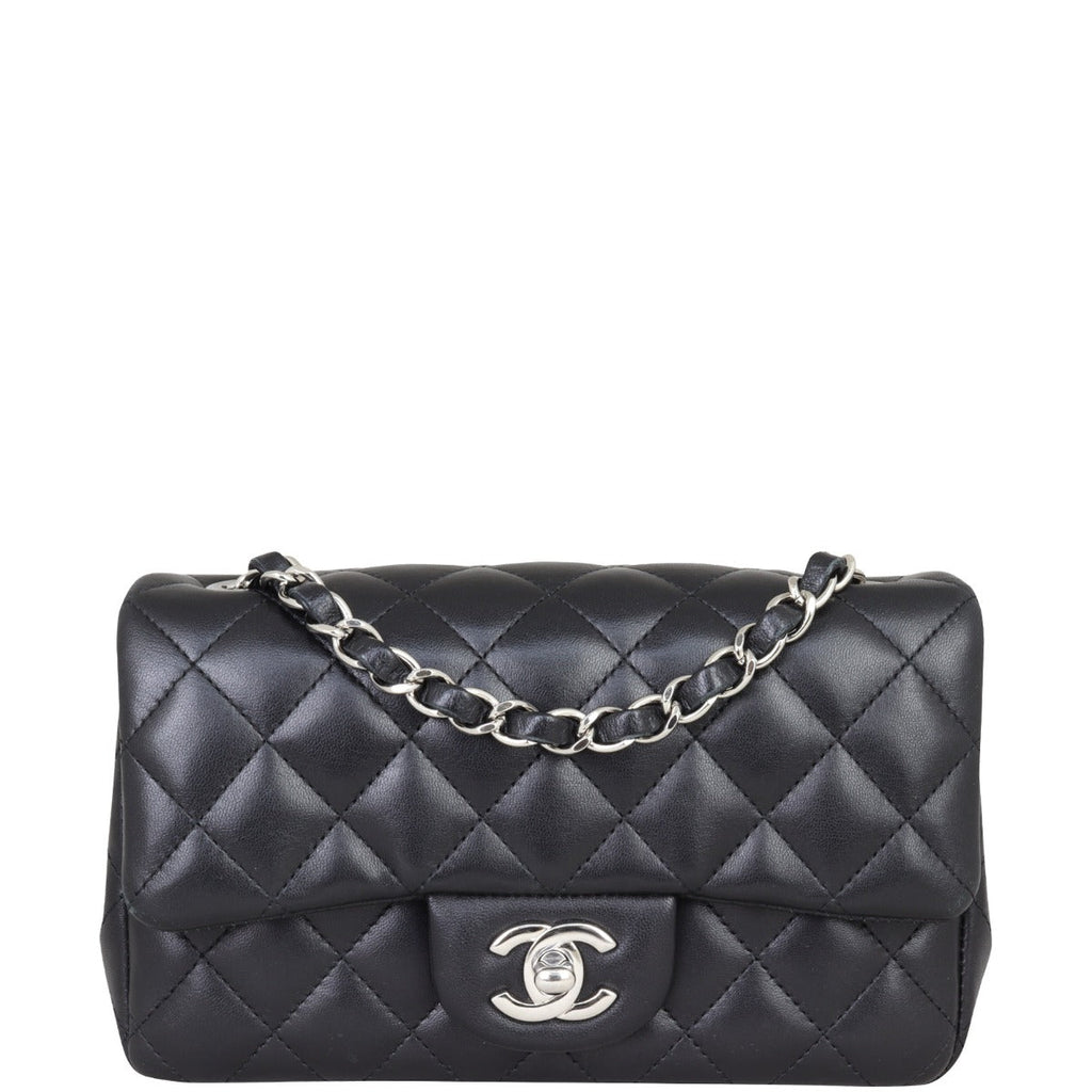Chanel Classic Flap Mini Rectangular Bag | Black STH