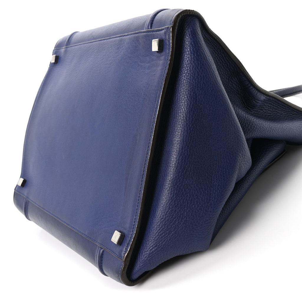 Grained Calfskin Medium Phantom Luggage Indigo
