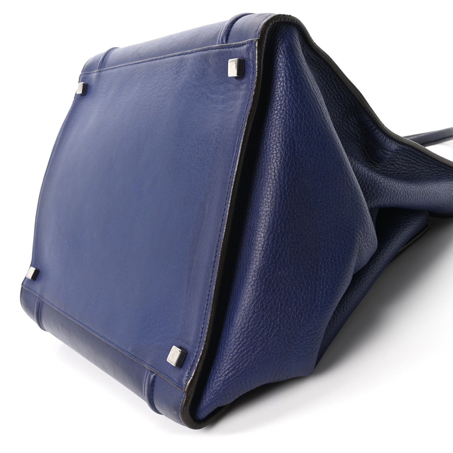 Grained Calfskin Medium Phantom Luggage Indigo