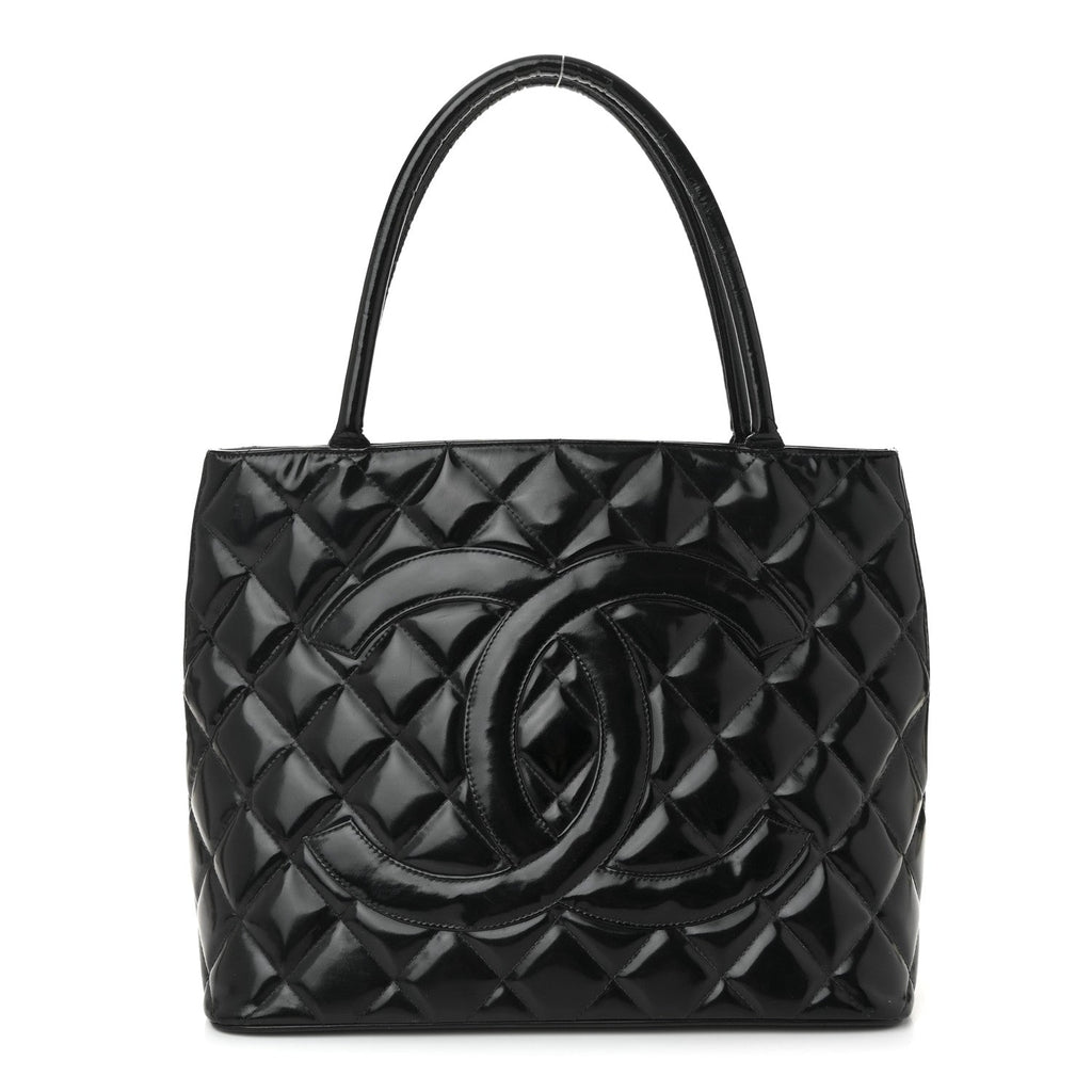 Patent Medallion Tote Black