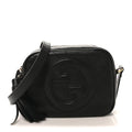 Sakai Be Green Calfskin Diagonal Stitched Small Blondie Shoulder Bag Black