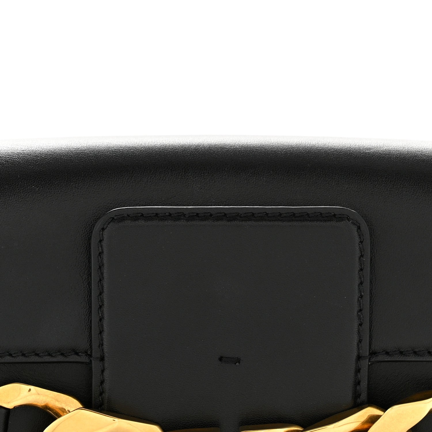 Calfskin Small Vlogo Chain Shoulder Bag Black