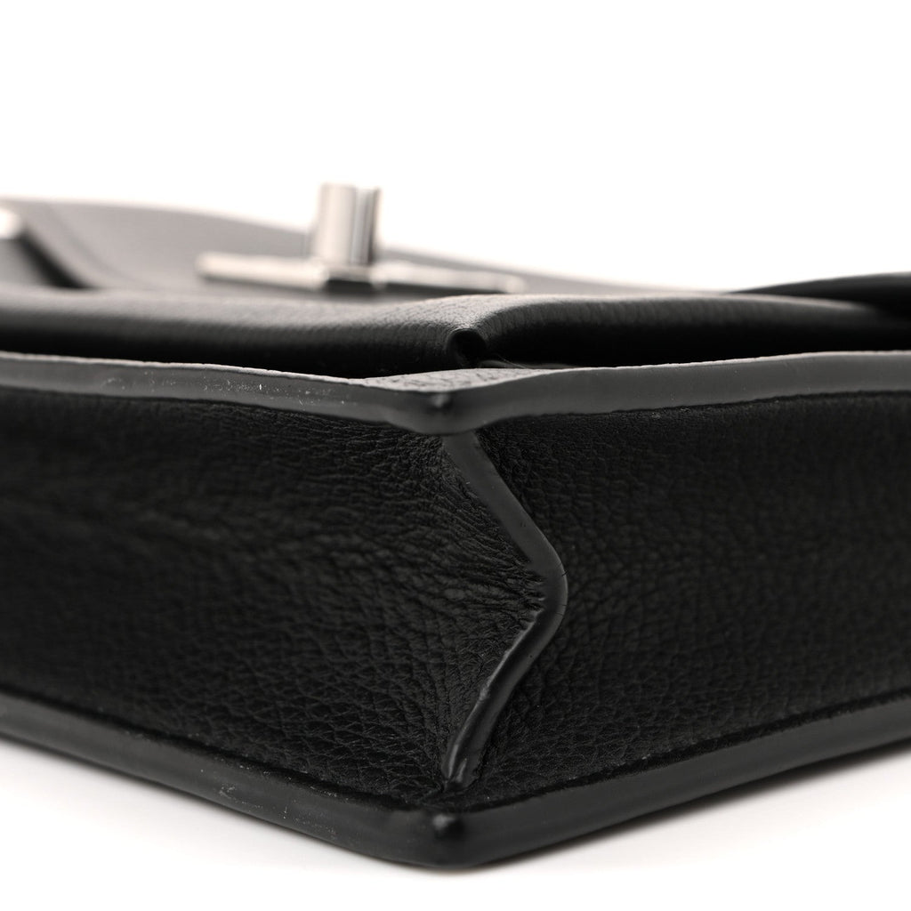 Soft Calfskin My Lockme Chain Pochette Black