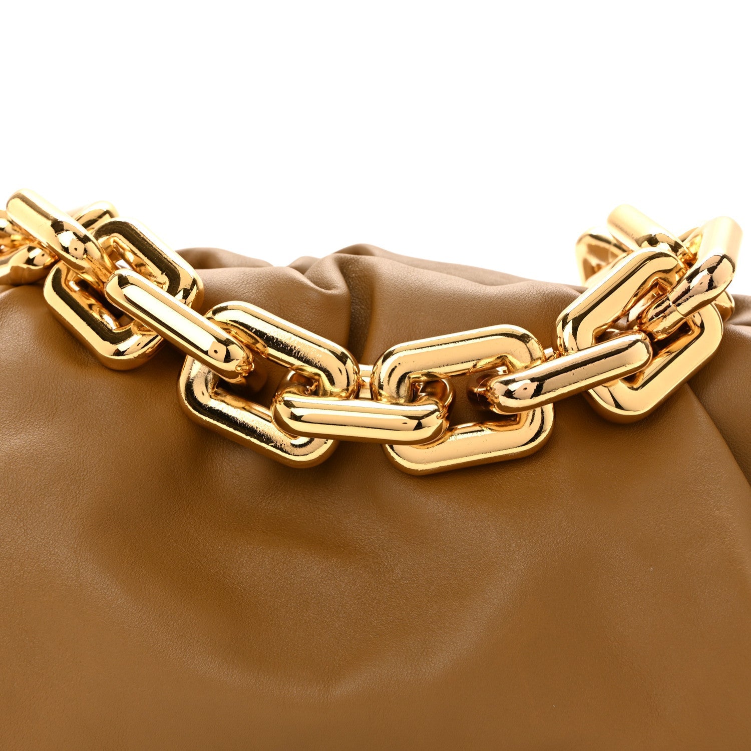 Calfskin The Pouch Chain Moutarde