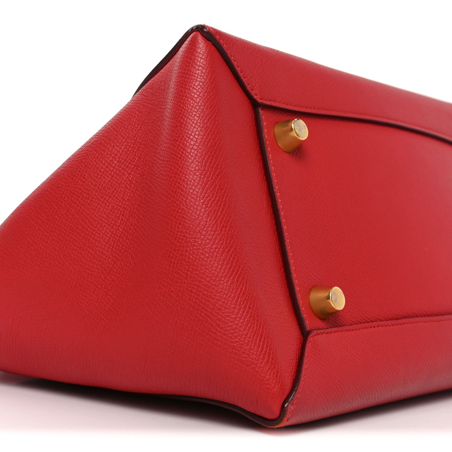 Grained Calfskin Mini Belt Bag Coquelicot