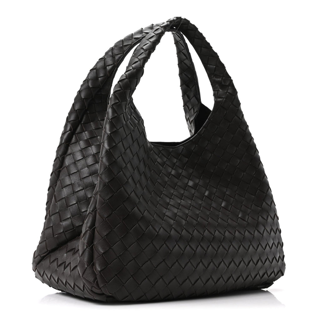 Nappa Intrecciato Large Campana Shoulder Bag Fondant