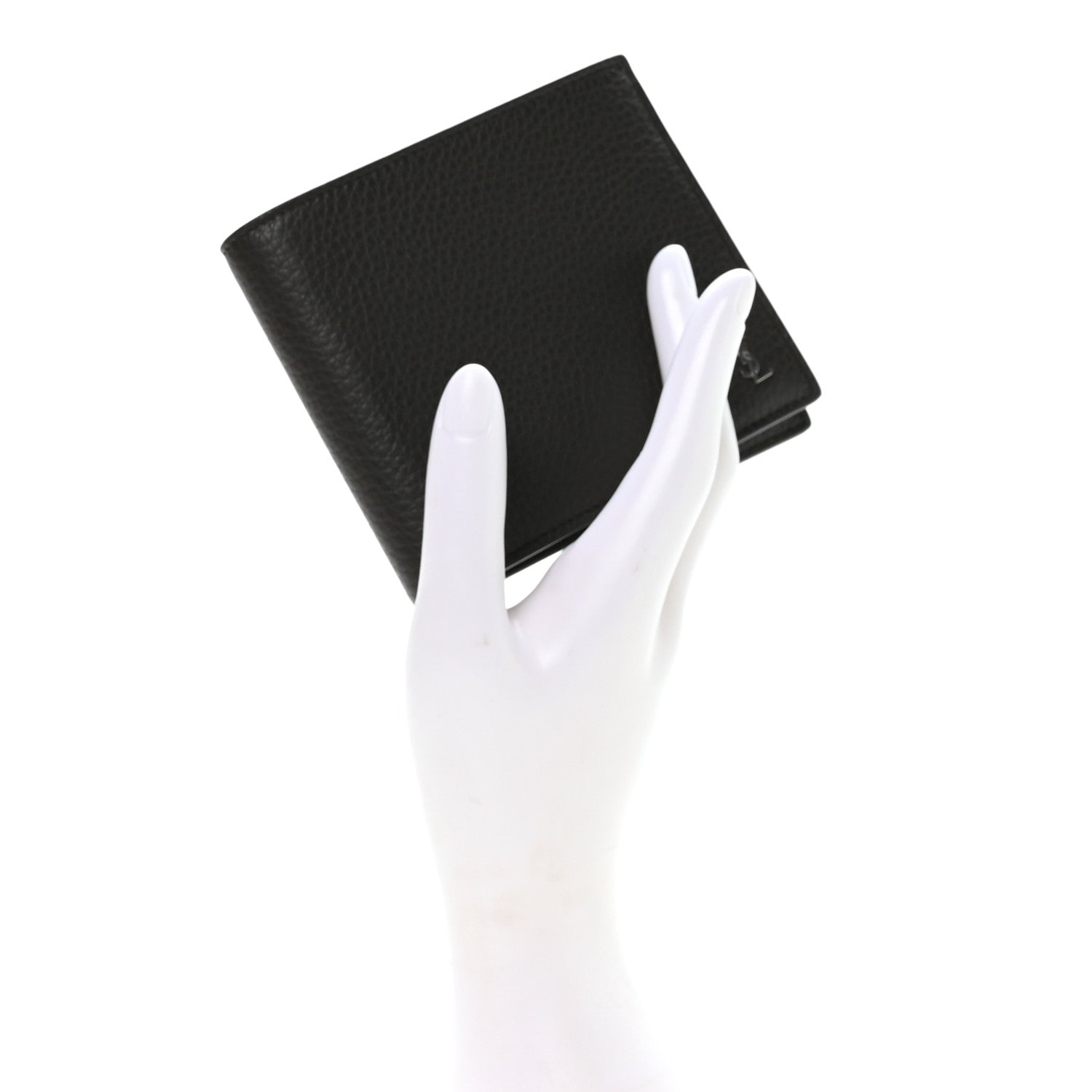 Calfskin Cassandre Bi-Fold Wallet Grey