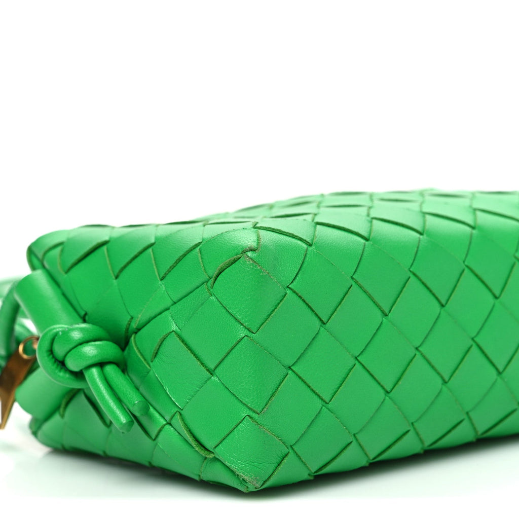 Nappa Intrecciato Mini Loop Camera Bag Parakeet
