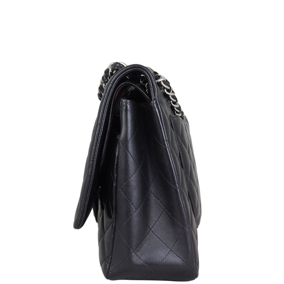 Chanel Classic Double Flap Maxi | Black Lambskin