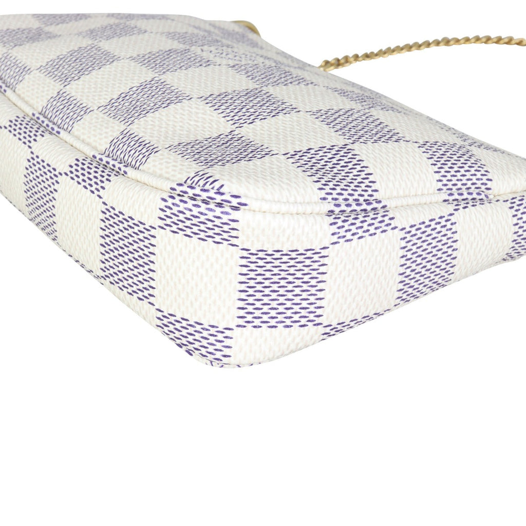 Louis Vuitton Mini Pochette Accessories Damier Azur
