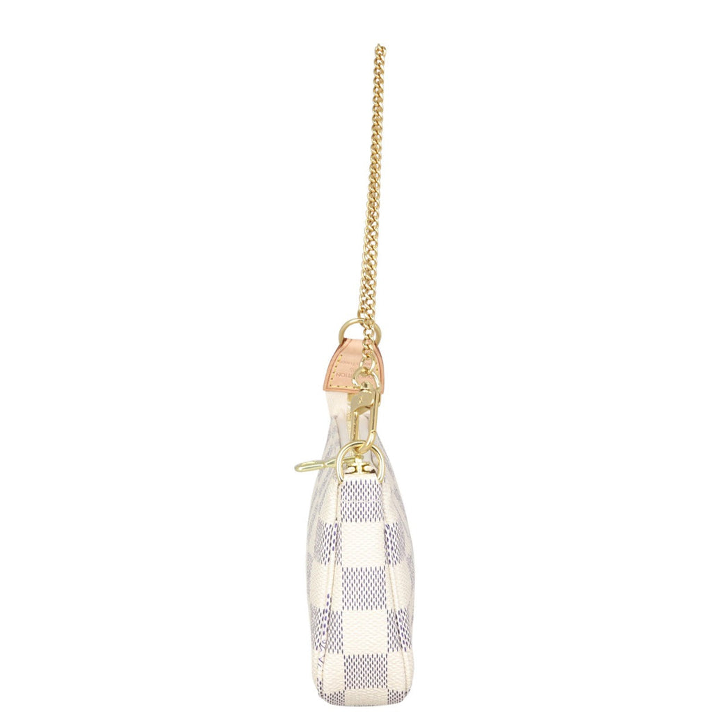 Louis Vuitton Mini Pochette Accessories Damier Azur