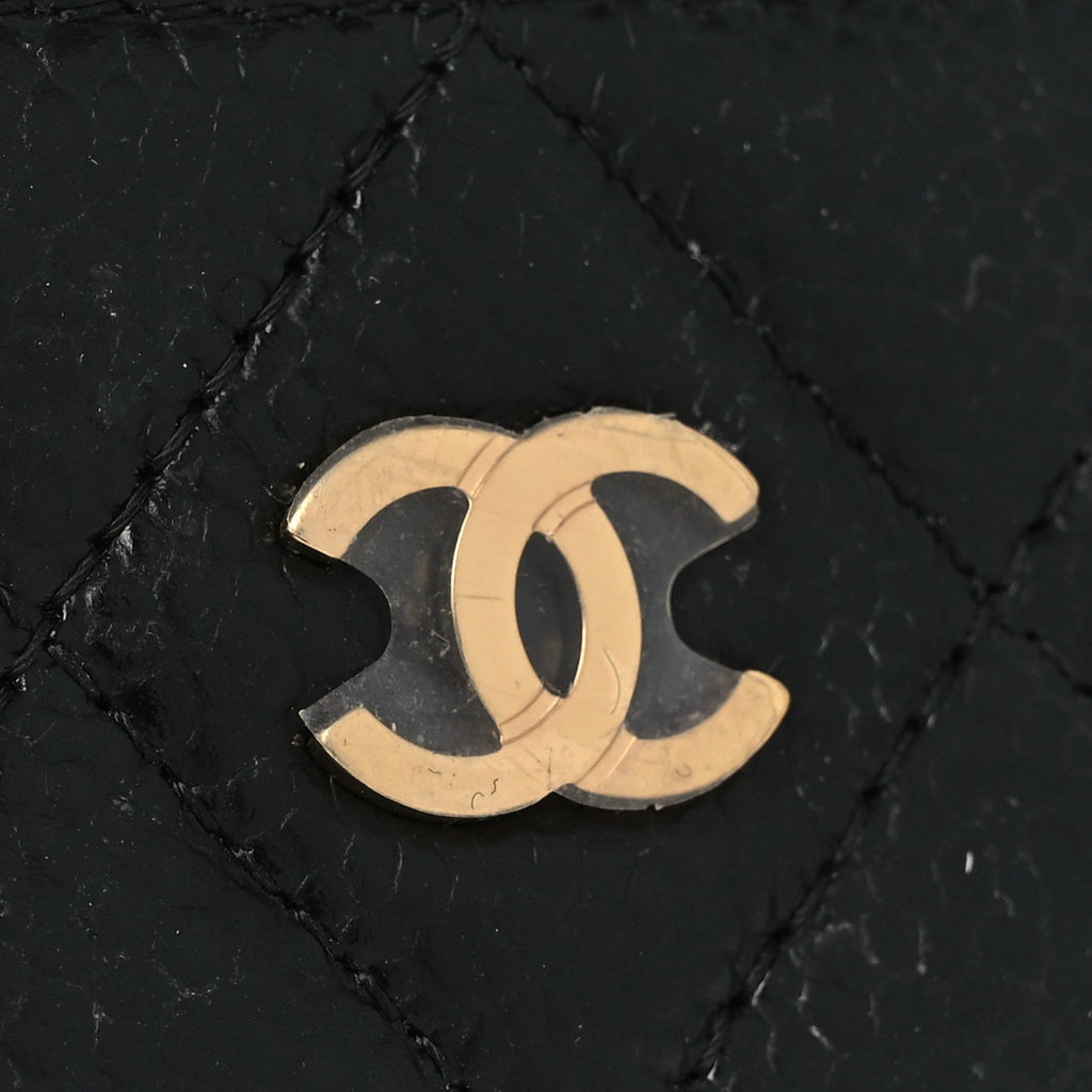 Caviar Quilted  Holder Black