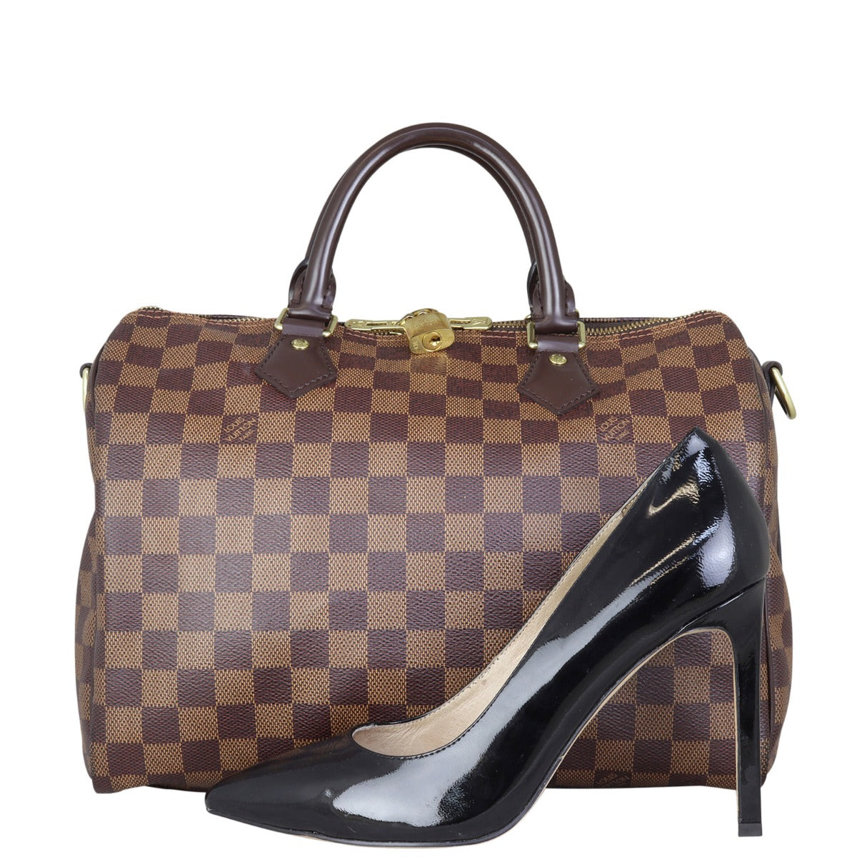 Louis Vuitton Speedy 30 Bandouliere Damier Ebene