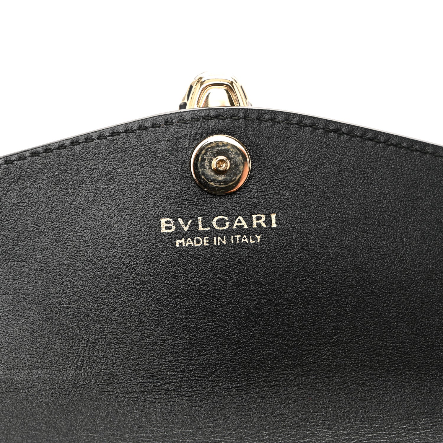 Metallic Serpenti Forever Chain Wallet Rose Quartz