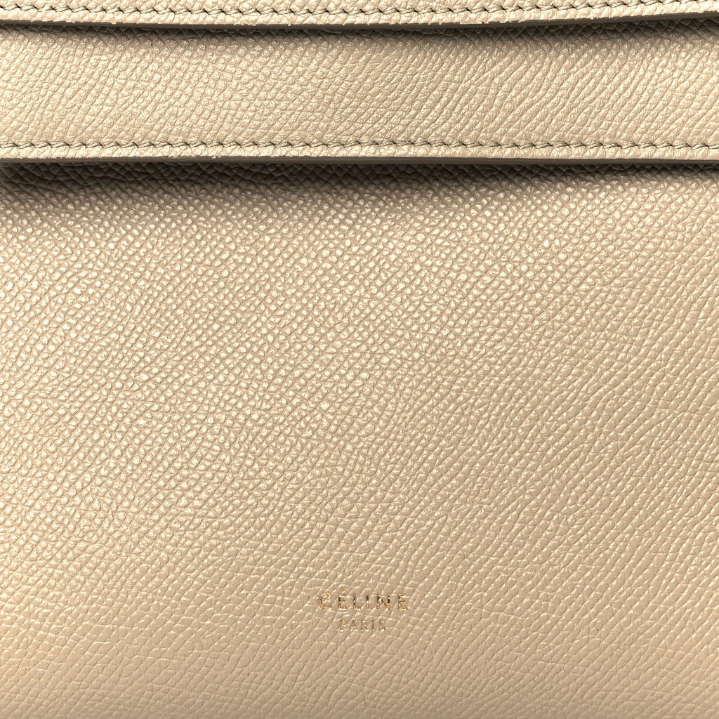 Grained Calfskin Nano Belt Bag Light Taupe