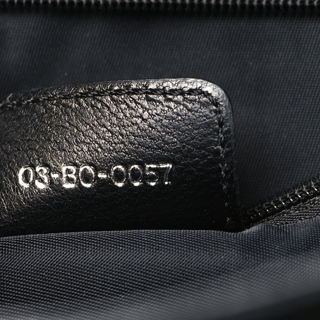Canvas Diorissimo Buckle Messenger Black