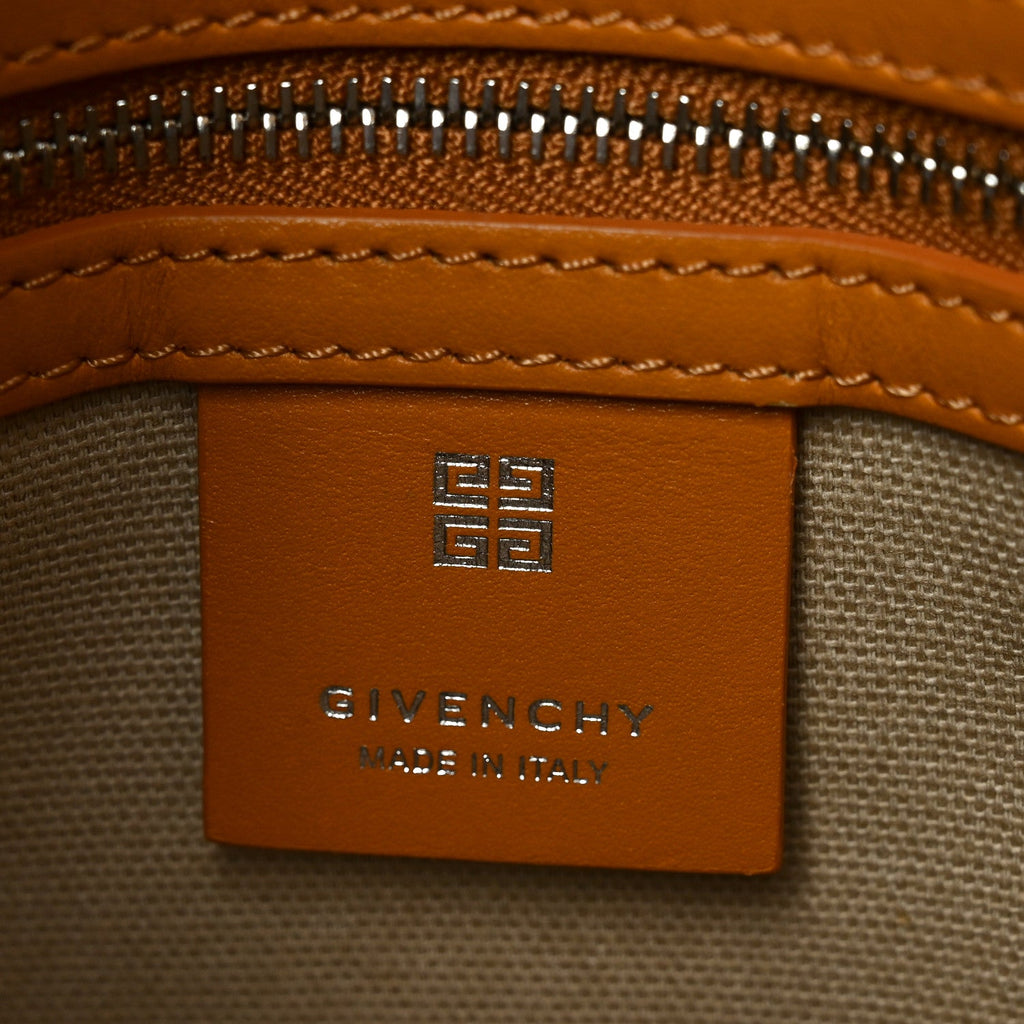 Box Calfskin Antigona Sport Top Handle Bag Pumpkin