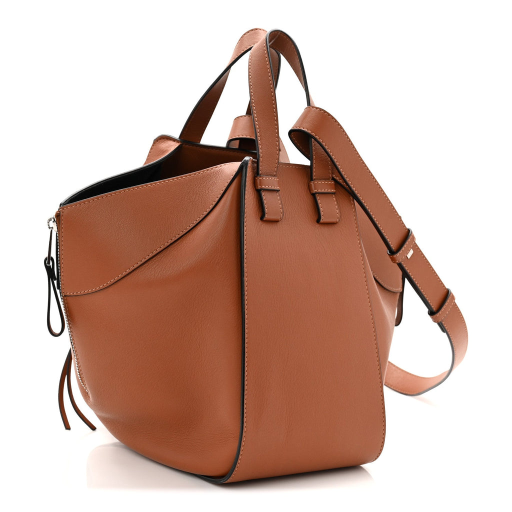 Calfskin Small Hammock Shoulder Bag Tan